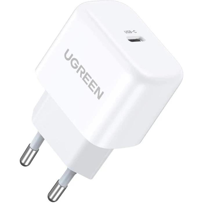 Зарядное устройство сетевое UGREEN CD241/10220 USB-C 2.4A Белый (11011787)