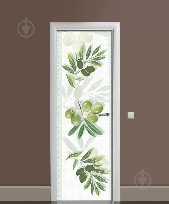 Наклейка на дверь Zatarga «Греческий привет» 650х2000 мм виниловая 3Д наклейка декор самоклеящаяся