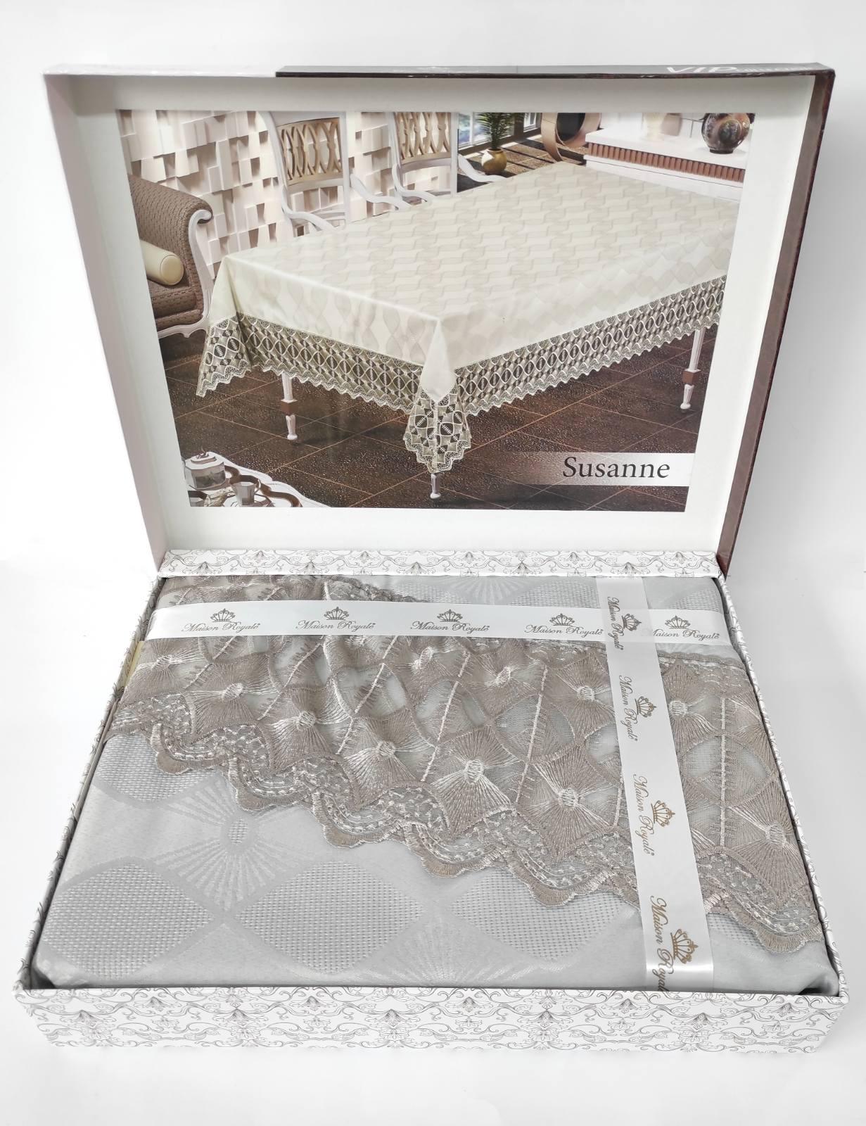 Скатерть Maison Royale 160x260 ovale Susanne Grey (CN8396)