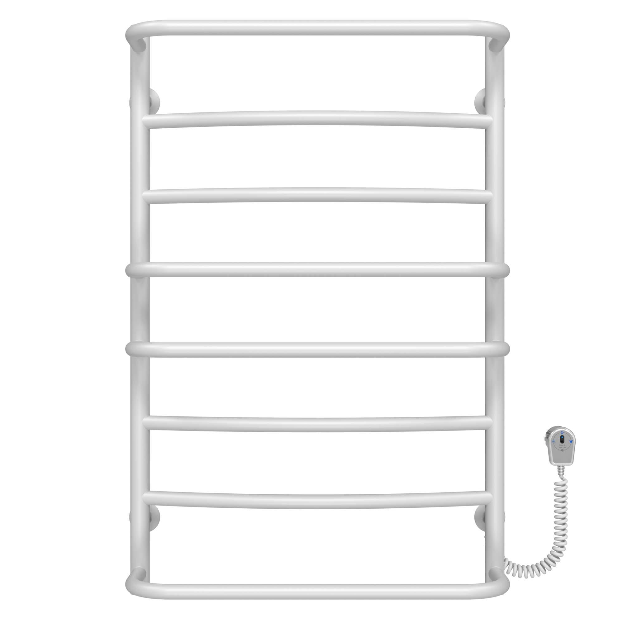Полотенцесушитель электрический Deffi Аквамикс П8 EF16 крашеная сталь 500х800 мм Белый (D.AM.80.50.8.EWR5)