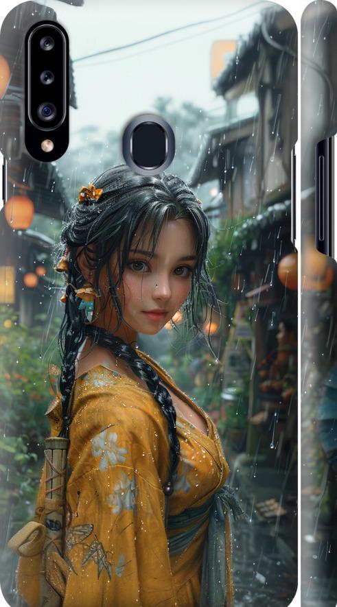 Чехол на Samsung Galaxy A20s A207F Anime-girl (6133m-1775-42517)