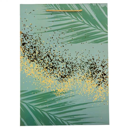 Подарочный пакет Elisey Золотой шелест 30х41,5 см Зеленый (9069-002)