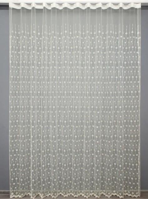 Тюль в гостиную/спальню фатин Кремовый (1386т) Тюль в гостиную/спальню фатин Кремовый (1386т)