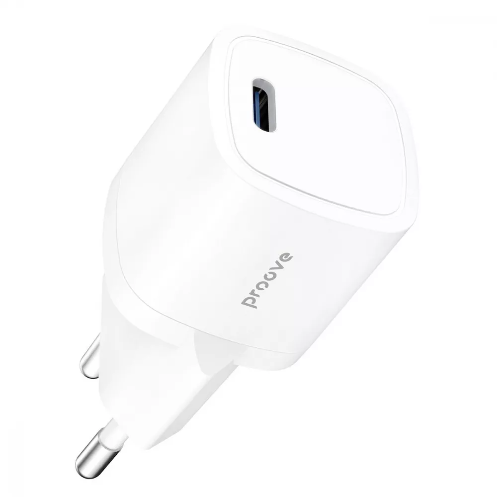Зарядний пристрій Proove Silicone Power 20W Type-C White