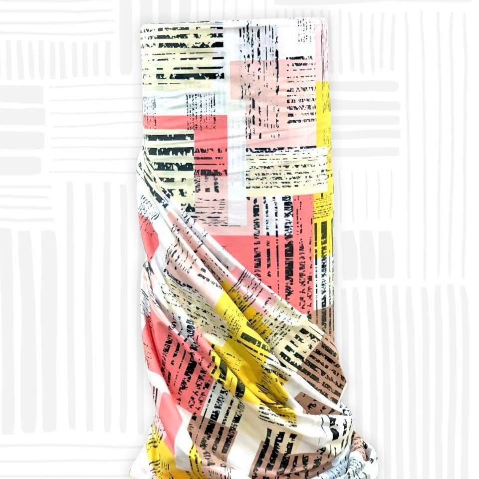 Ткань для постельного белья ранфорс геометрия коллаж 240 см (М08159/1 02209)