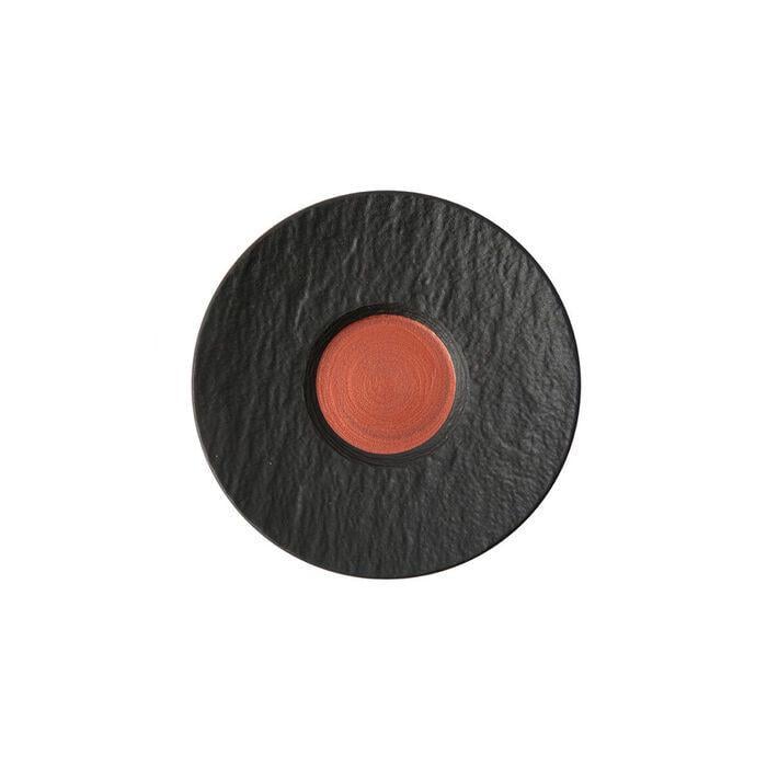 Блюдце Villeroy & Boch Manufacture Rock Glow 15,5 см Мідний/Чорний (2611001)