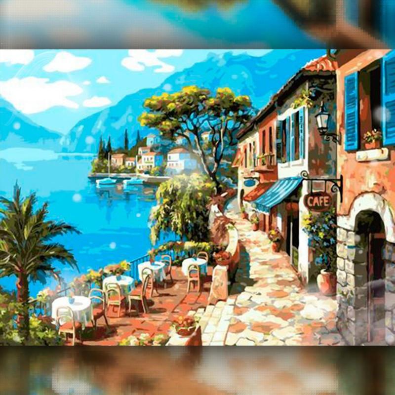 Алмазна вишивка The Wortex Diamonds Набережна 30x40 см TWD30012