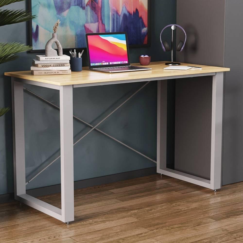 Письменный стол Ferrum-decor Драйв металл/ДСП 32 мм 750x1400x700 мм Серый/Дуб Артизан (FRD-103413)