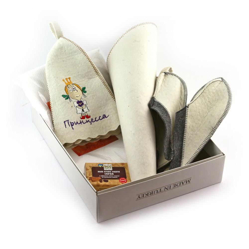 Подарочный набор для сауны Luxyart №1 Принцесса для нее 5 пр. (N-103)