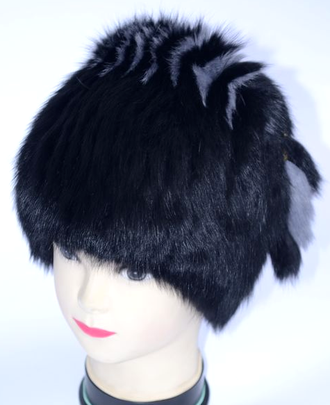 Шапка-кубанка женская из меха кролика (28284)