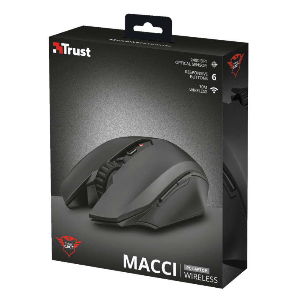 Компьютерная мышь Trust GXT 115 Macci Wireless Gaming (9822260) - фото 5