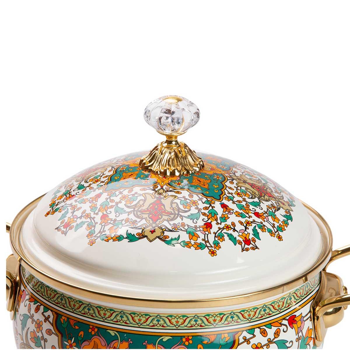 Кастрюля эмалированная в восточном стиле для электрических газовых плит 3 л - фото 5 Кастрюля эмалированная в восточном стиле для электрических газовых плит 3 л - фото 5