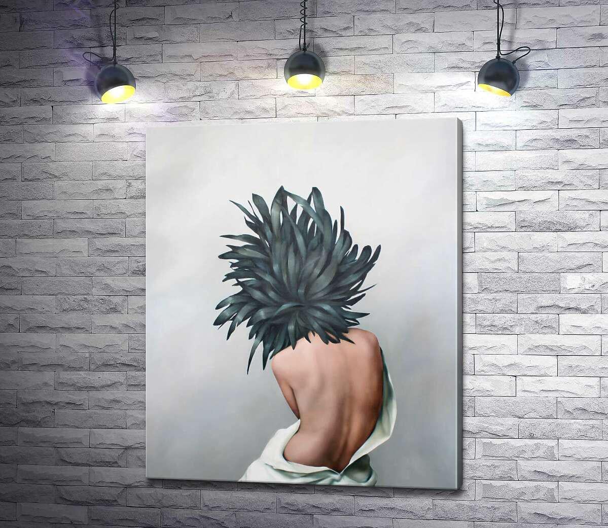 Картина ArtPoster Цветок с перьями на голове у девушки - Эми Джадд 83x100 см Модуль №1 (001236)