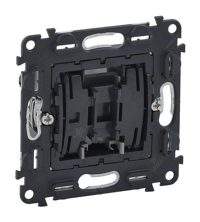 Выключатель двухклавишный Legrand Valena In'Matic Черный (25877248)