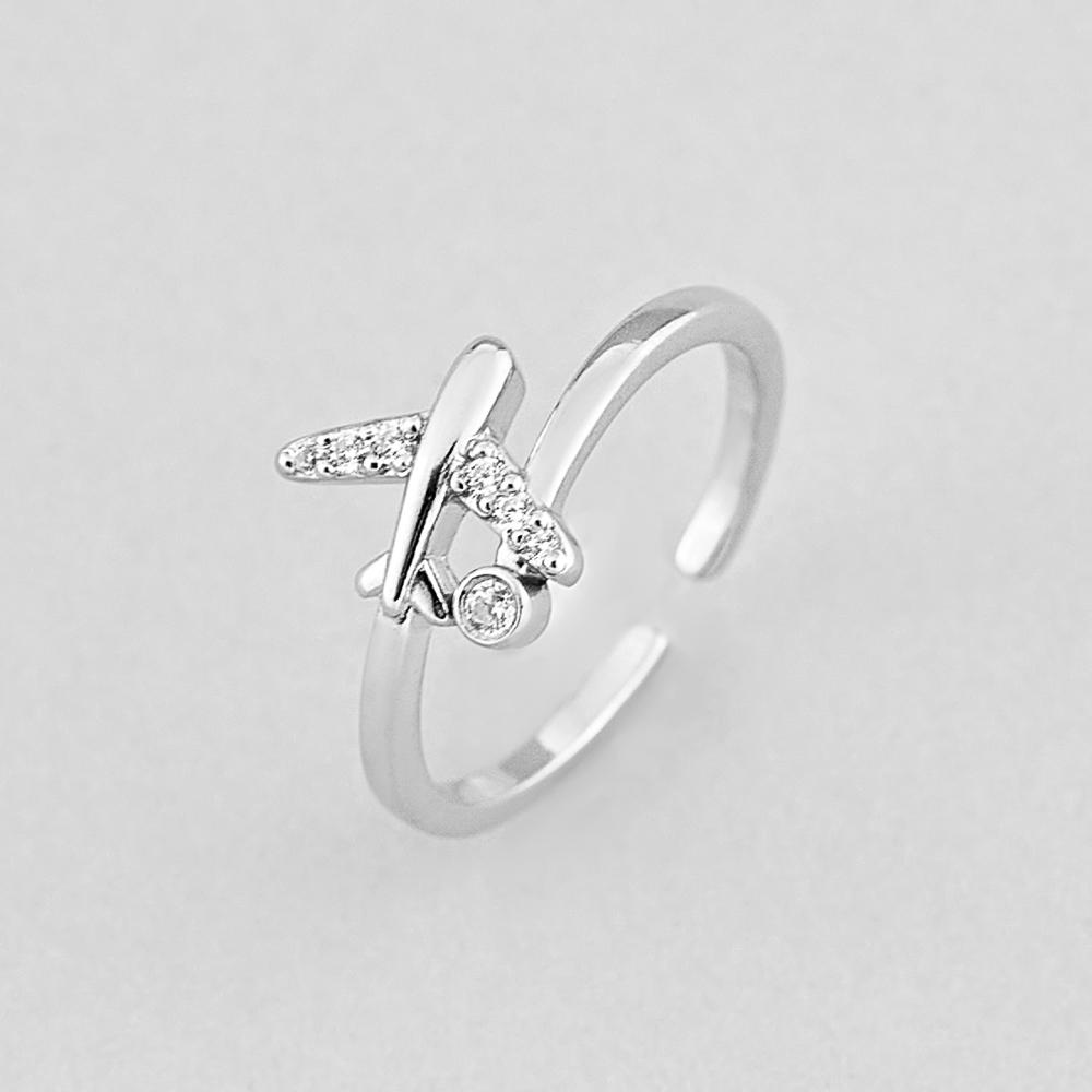 Серебряное кольцо Minimal Сказочный полет (7939)