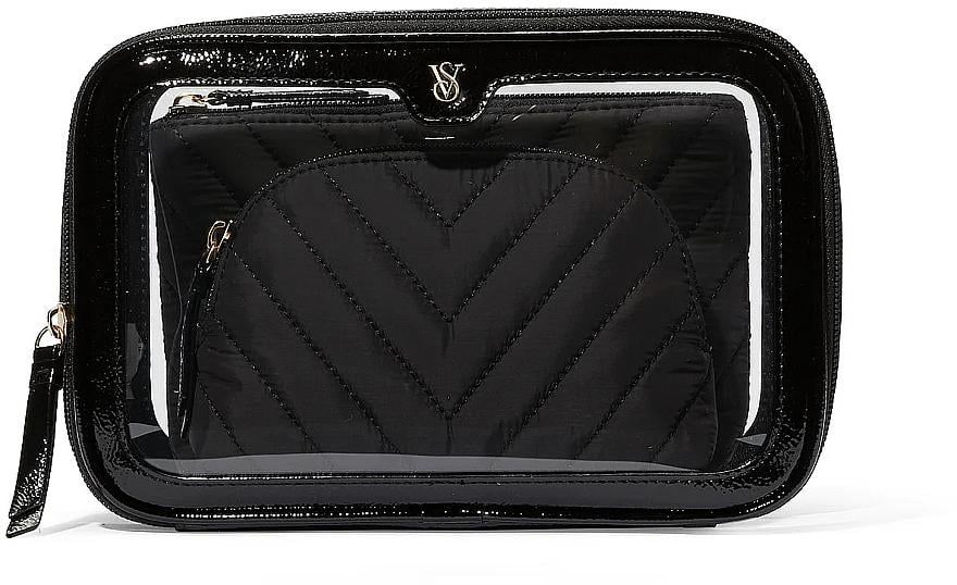 Набір косметичок 3в1 Victoria's Secret 3-Piece Makeup Bag (22994376)