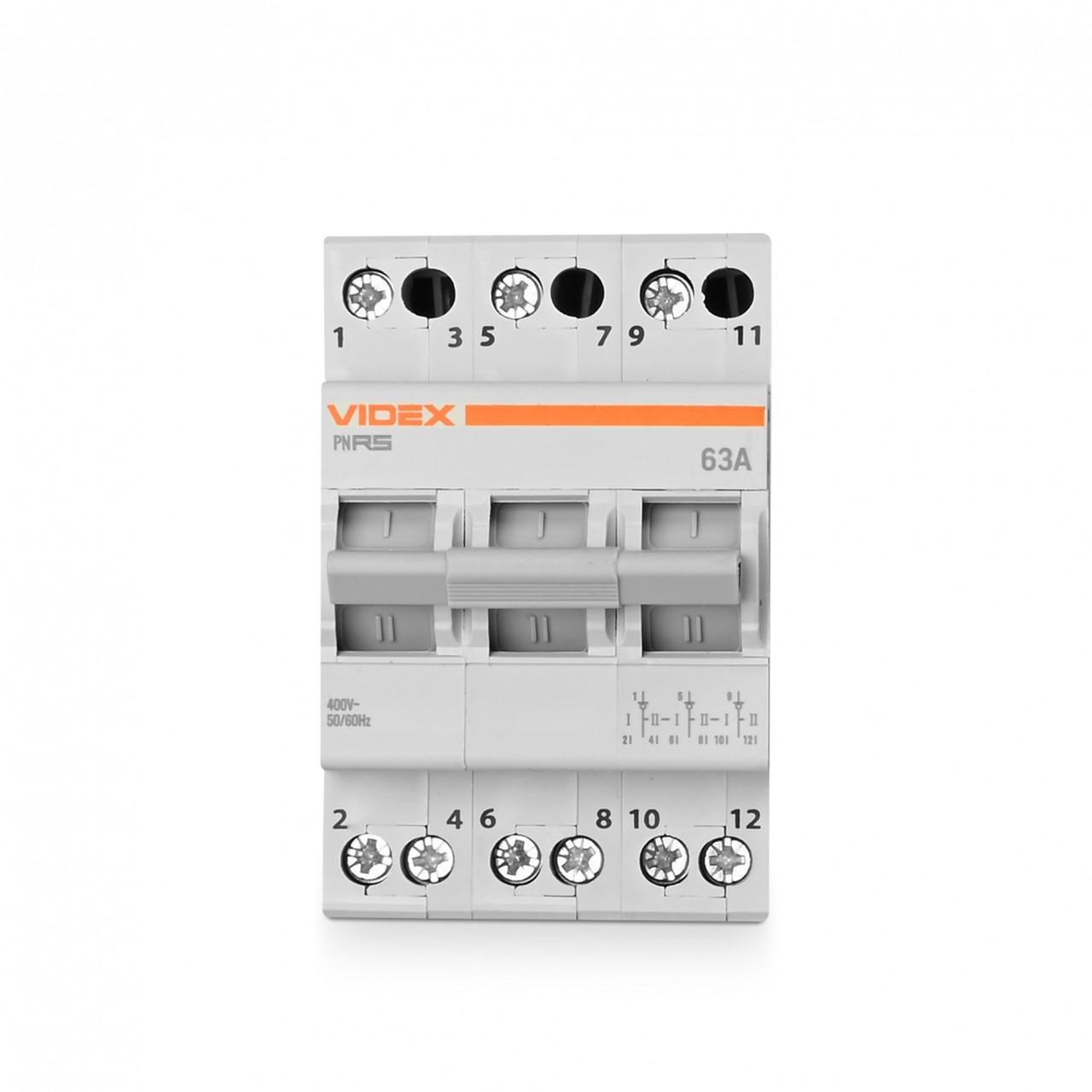Переключатель нагрузки VIDEX RESIST 3п 63А VF-RS-PN363
