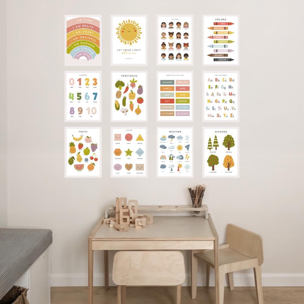 Наліпки LIPKO Навчальні таблички англійською мовою (28459130)