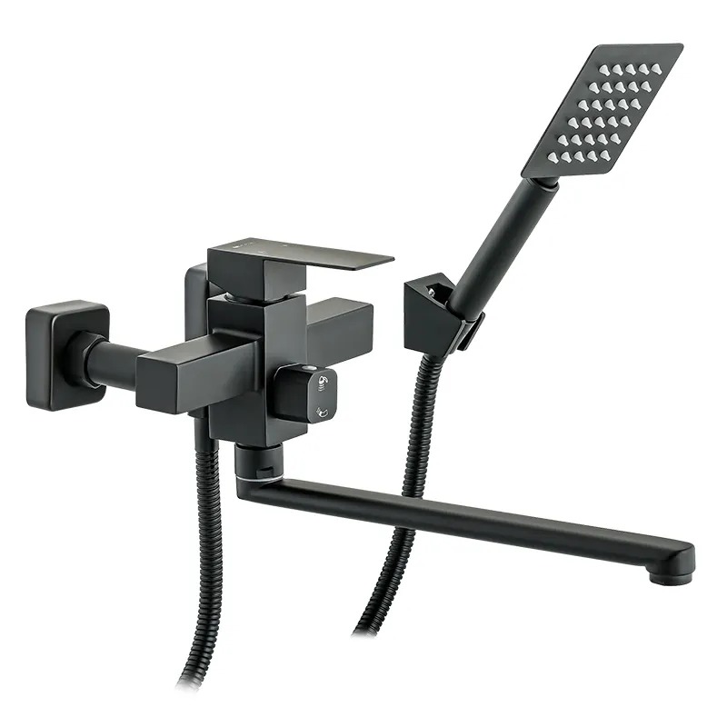 Змішувач для ванни MIXXUS KUB-006 з нержавіючої сталі Чорний (MI2811)