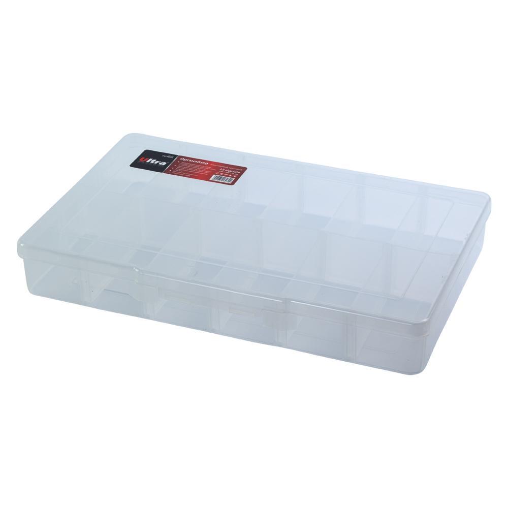 Органайзер пластиковый Ultra 12 отсеков 310x200x50 мм Прозрачный (7417072)