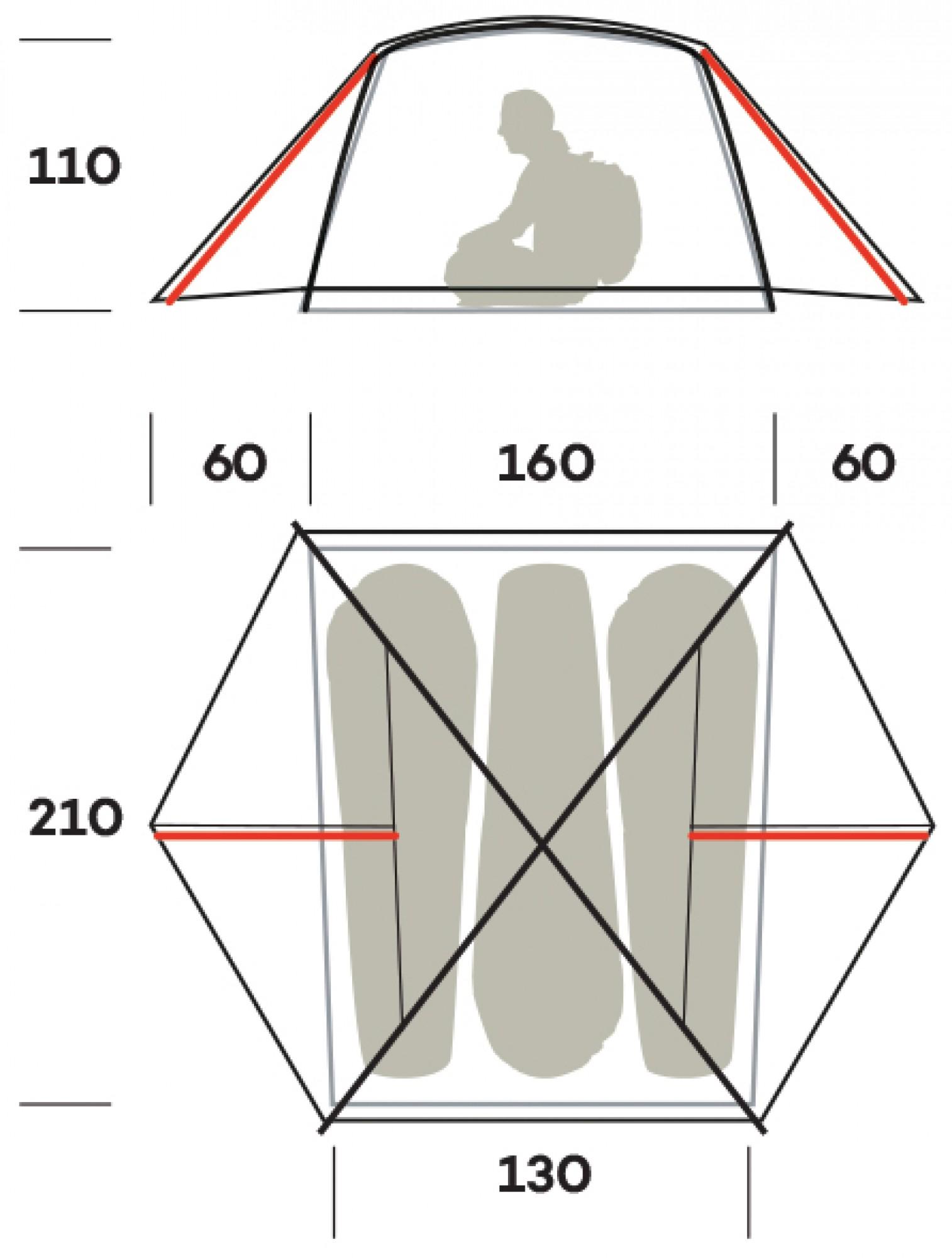 Намет тримісний Ferrino Nemesi 3 Pro Green (931778) - фото 5