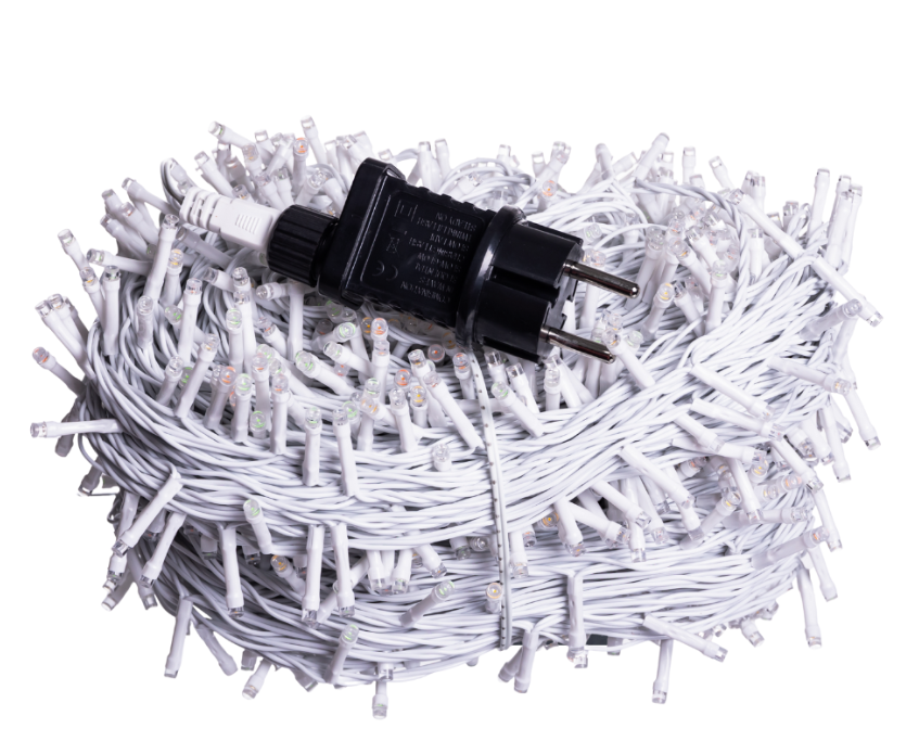 Гірлянда нитка вулична 1000 LED 100 м від мережі біла нитка Різнокольоровий - фото 6 Гірлянда нитка вулична 1000 LED 100 м від мережі біла нитка Різнокольоровий - фото 6