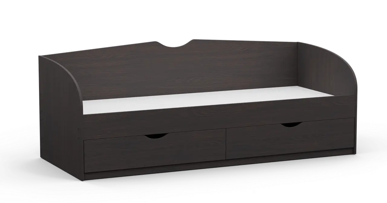 Кровать односпальная Континент 90х200 см L-10 203х93,4х76,6 см . Венге магия