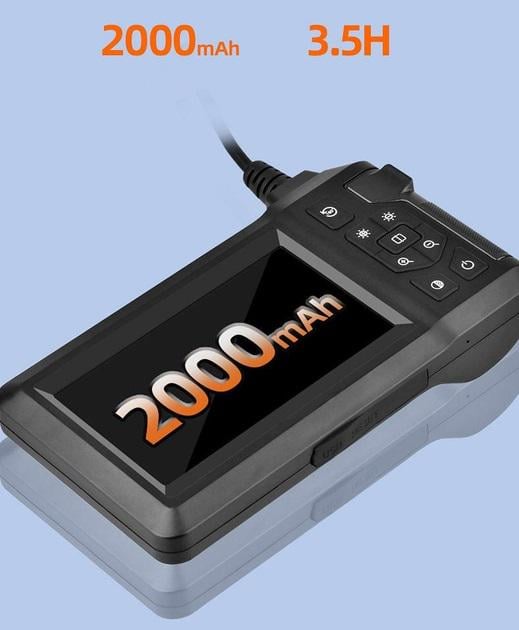 Эндоскоп автомобильный с монитором 4,3" 8 мм с жестким кабелем и насадками 2 м (25860130) - фото 6 Эндоскоп автомобильный с монитором 4,3" 8 мм с жестким кабелем и насадками 2 м (25860130) - фото 6