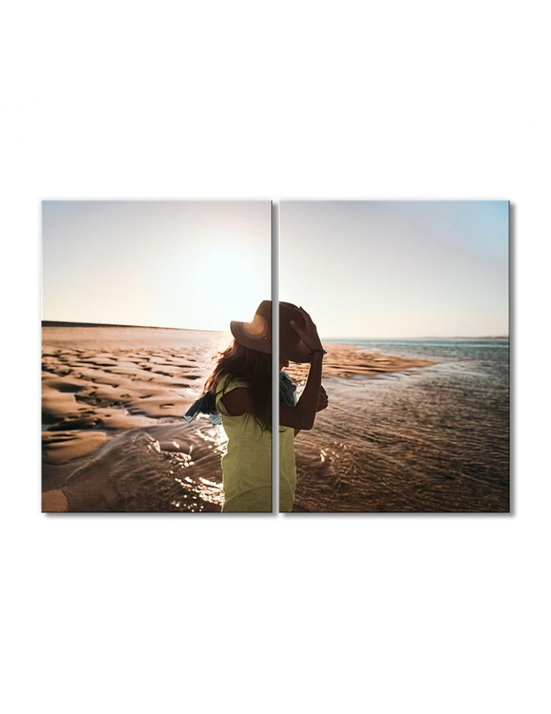 Картина модульная Рассвет на пляже 2 модуля 80x120 см