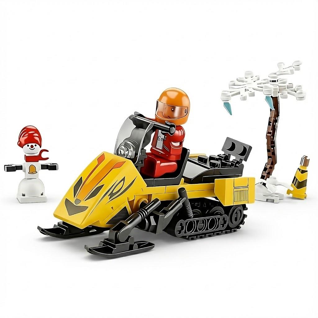Конструктор Sluban M38-B0951 Снежный транспорт с героем и снеговиком 115 эл. (29815718)