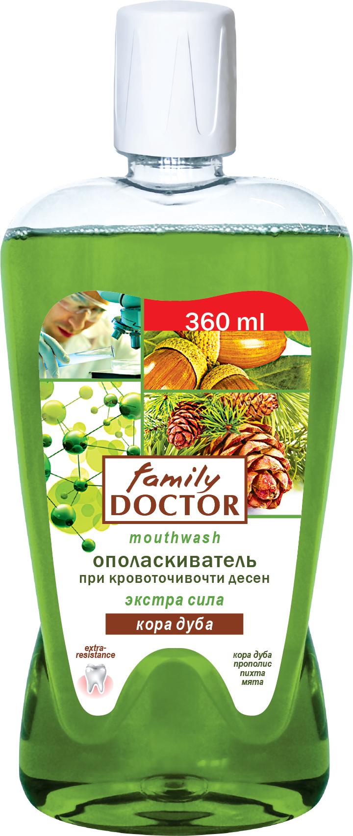 Ополіскувач для порожнини рота Family Doctor Кора Дуба 360 мл (4823080001578) - фото 1