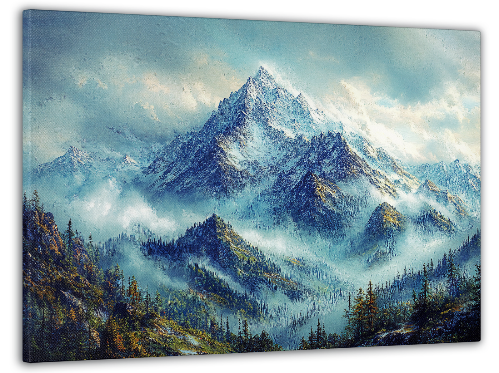 Картина на холсте Mako вершины гор в тумане 60x100 см (MK10534)