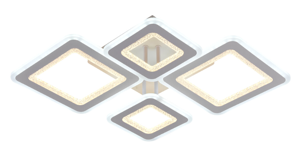 Люстра потолковая светодиодная Valeso с музыкальной колонкой и RGB подсветкой для гостиной и спальни (YZD1275-4)