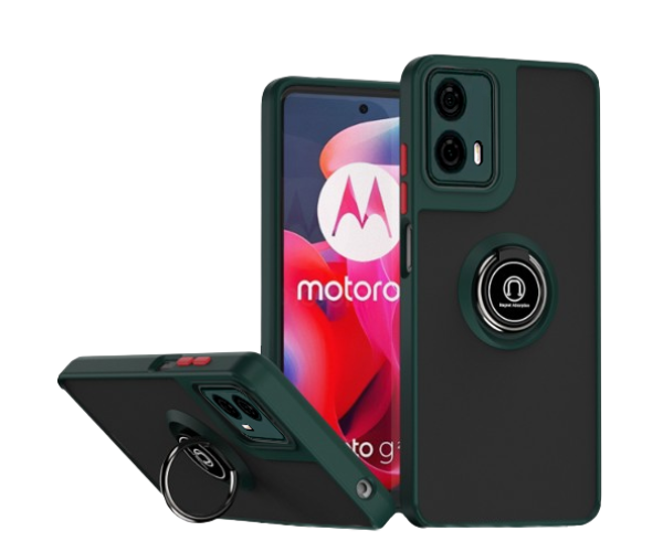 Чехол - накладка TPU Color Matte Ring для Motorola Moto G04 / G04s / E14 Зеленый