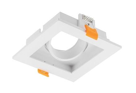 Светильник точечный GTV RUBIO OP-RUBIOKW1-10 квадратный пластик Белый