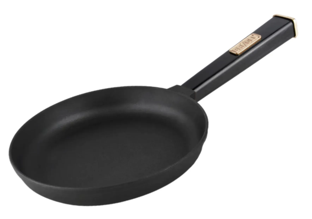 Сковорода чугунная Brizoll Optima с деревянной ручкой 260х40 мм Black - фото 1 Сковорода чугунная Brizoll Optima с деревянной ручкой 260х40 мм Black - фото 1
