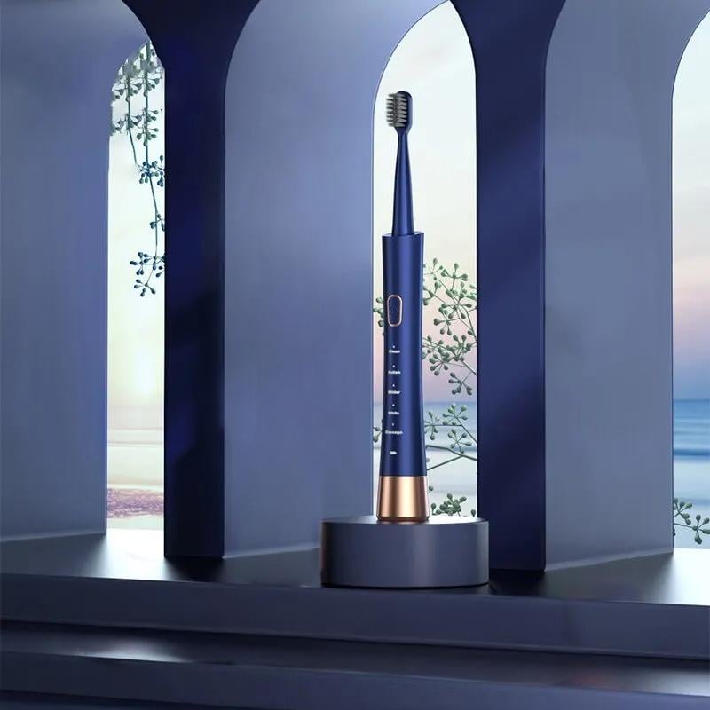 Электрическая зубная щетка Schwarz&Mayer USB 3 насадки USB IPX7 Синий (24581112) - фото 6