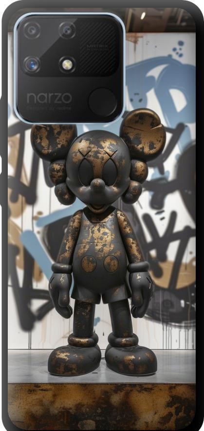 Чехол на Realme Narzo 50A Bronze kaws v2 (6098b-2514-42517)