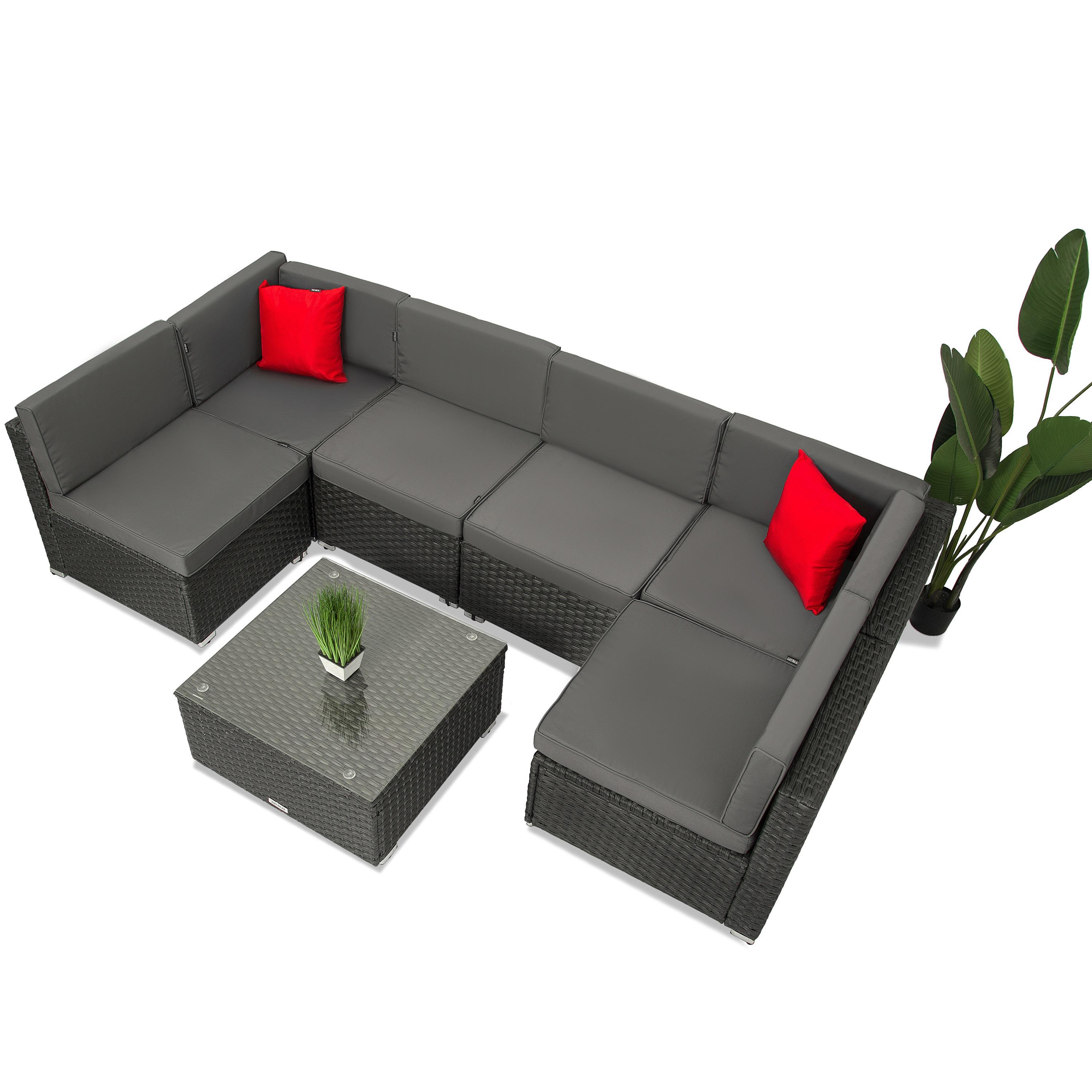 Набор садовой мебели Just Relax Lounge Teracce 7 Графитовый (333 Graphite) - фото 3