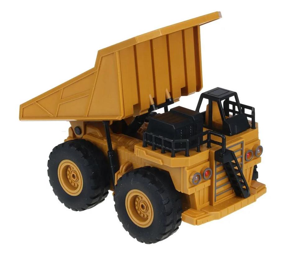 Машина на радіокеруванні Самоскид з світлом та пультом 24 GHz регулювання висоти кузова 37V Yellow (139041)