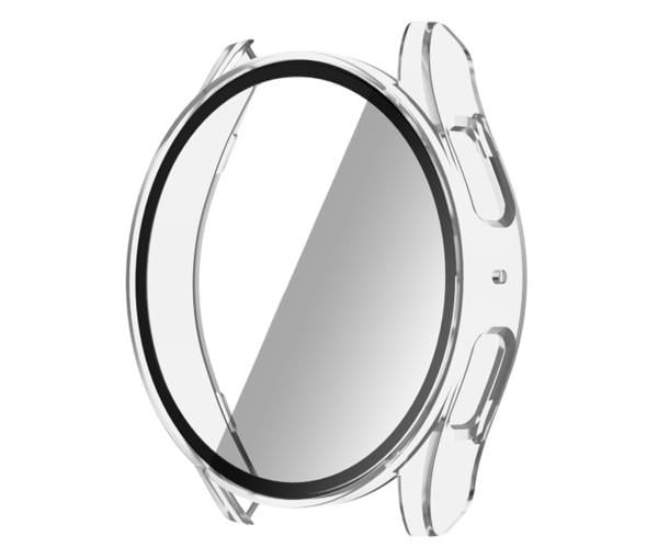 Чехол с защитным стеклом Protective Cover with Glass для Samsung Galaxy Watch 7 40 мм Прозрачный Чехол с защитным стеклом Protective Cover with Glass для Samsung Galaxy Watch 7 40 мм Прозрачный
