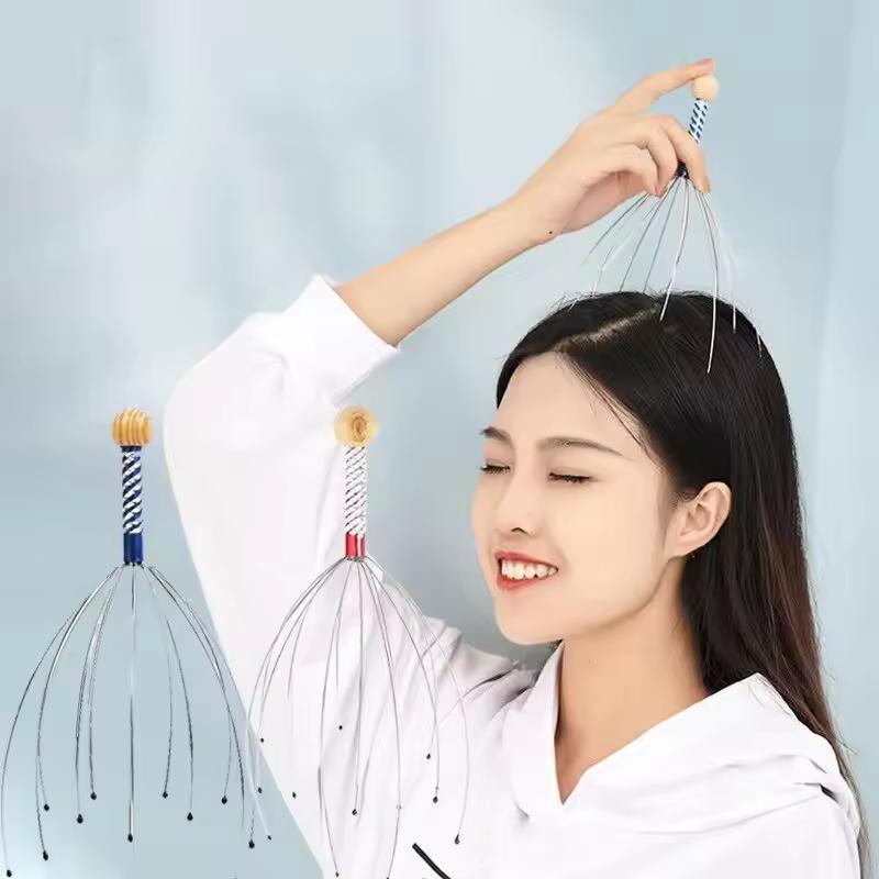 Массажер ручной для головы Мурашка антистресс точечный 1 шт. Голубой (2610823744) - фото 3 Массажер ручной для головы Мурашка антистресс точечный 1 шт. Голубой (2610823744) - фото 3