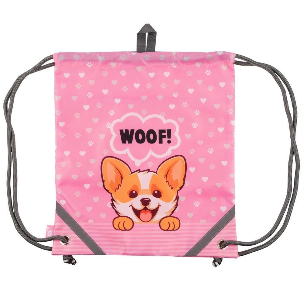 Сумка для взуття YES I Love Corgi 40х35 см Рожевий (559652)
