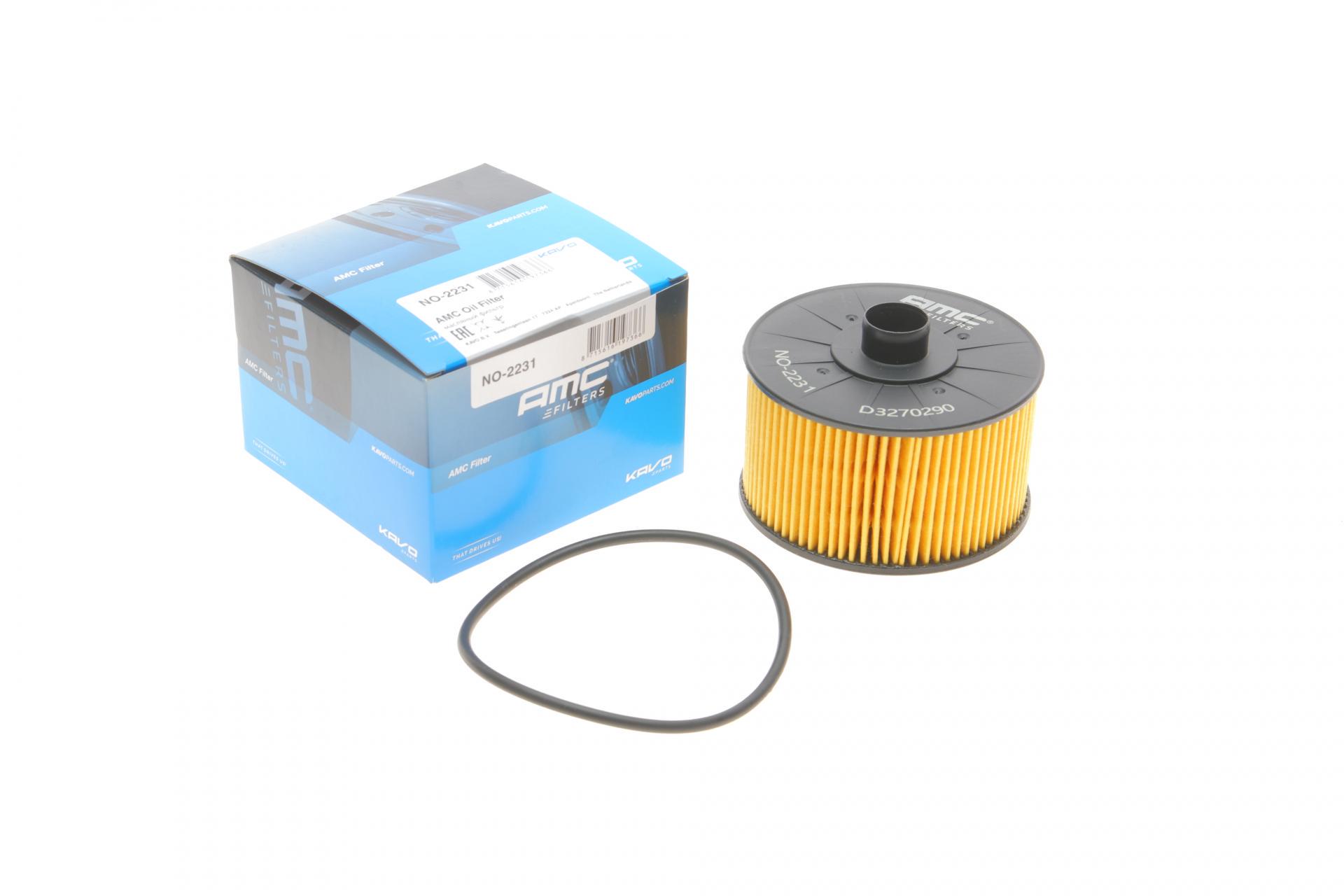 Фильтр масляный KAVO PARTS для Renault Kangoo/Megane III/IV/Scenic III/IV 1,2TCe 12- (NO-2231)