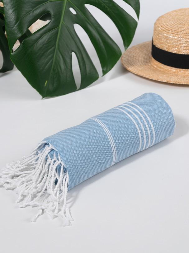 Полотенце Peshtemal Beach Pool Spa 100х180 см Голубой (17718075) - фото 6