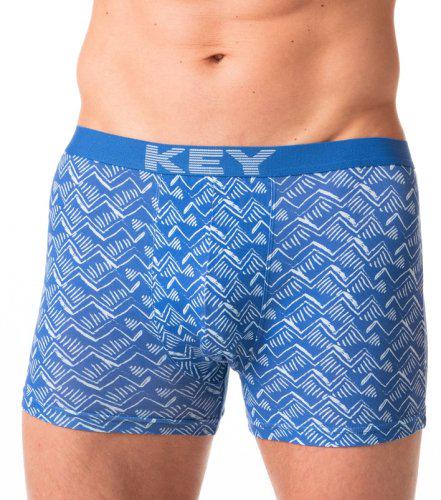 Трусы боксеры мужские Key MXH 904 A24 NI с рисунком L 1 шт. Синий (5904765673392)