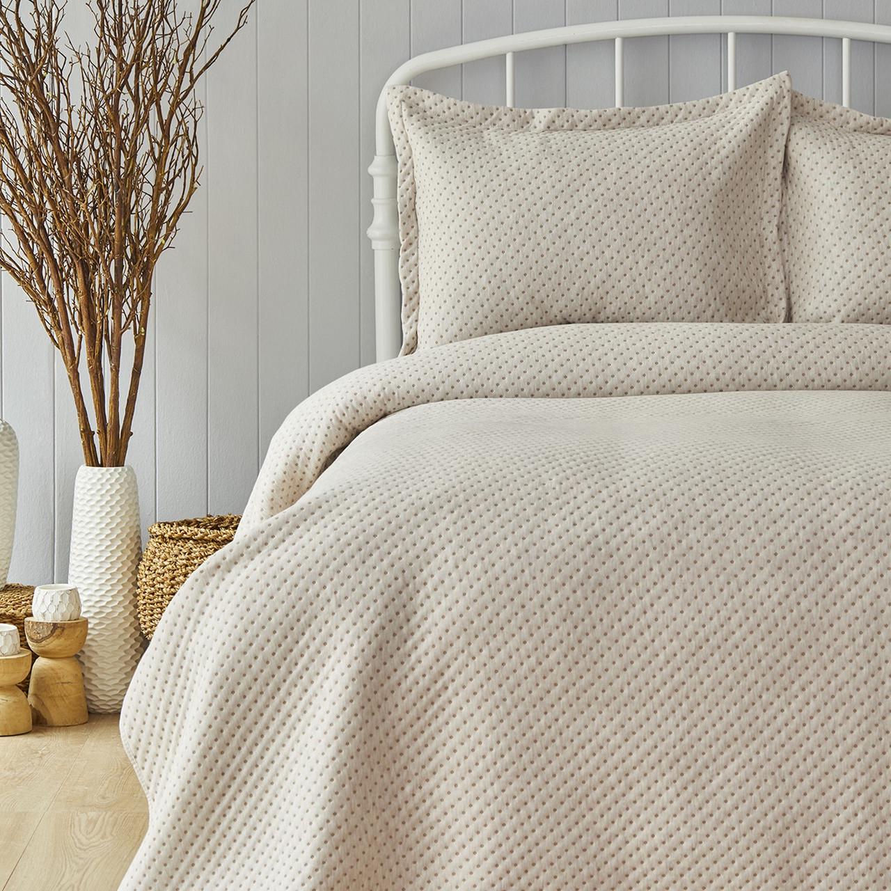 Покрывало с наволочками Karaca Home Melenie bej 230х240 Бежевый (svt-2000022298223)