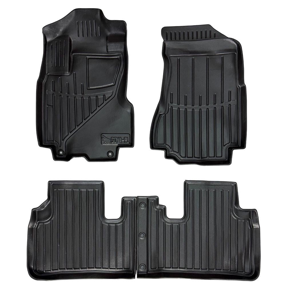 Коврики в салон SOVA-PL для Honda CR-V 2002-2006 резиновые 4 шт. Черный (28800472)