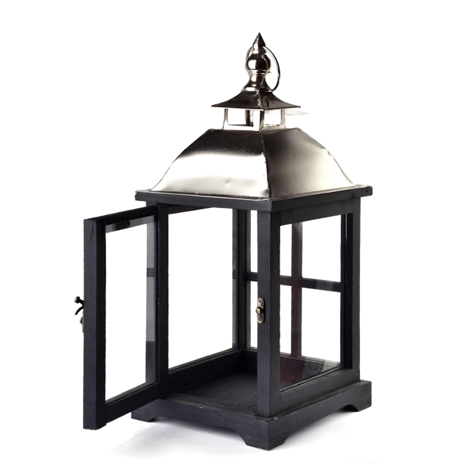 Підсвічник-ліхтар дерев'яний Levi Silver HTO1720 (35250) - фото 2 Підсвічник-ліхтар дерев'яний Levi Silver HTO1720 (35250) - фото 2