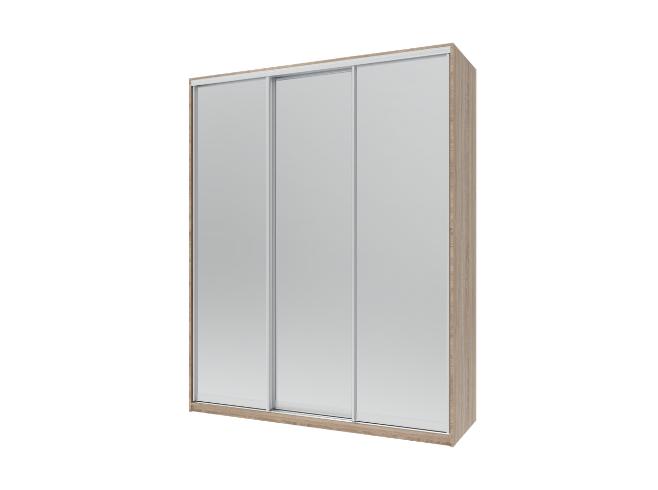 Шкаф-купе Doros Сити Лайт 3 зеркала 180х60х225 см Дуб Сонома (42002057)